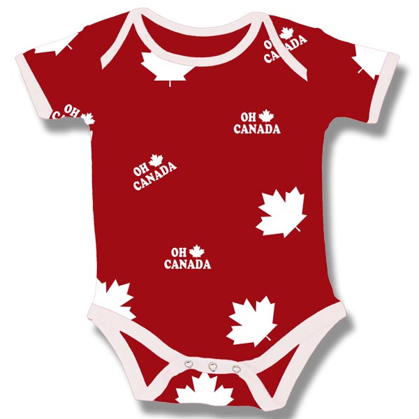 Oh Canada Maple leaf  on Red