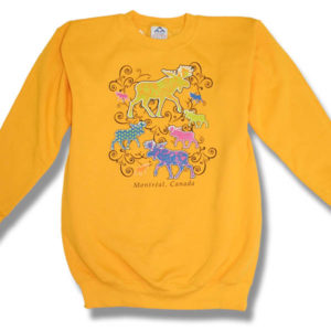 New Scroll Moose Adult Sweatshirt