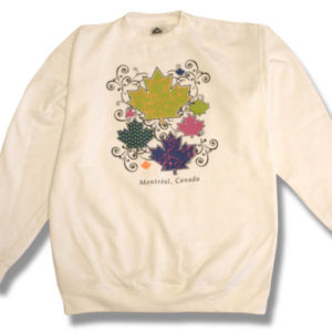 New Scroll Maple Leaf  Adult Sweatshirt