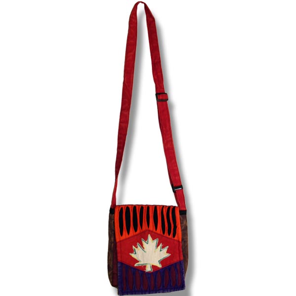 Passport bag with Maple Leaf Cutout