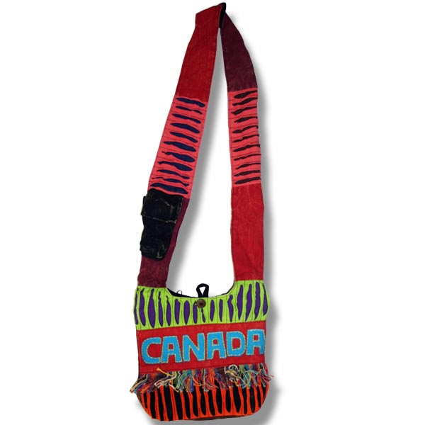 Passport bag with Canada Fringes