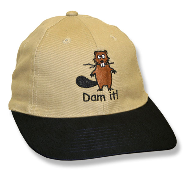 Dam It Beaver Stone/Black Baseball Cap
