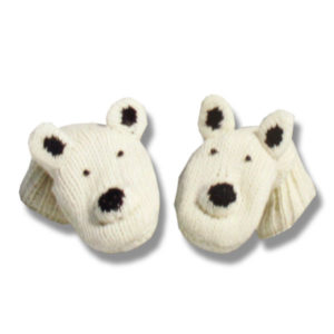 Polar Bear Kids Woolen Mittens