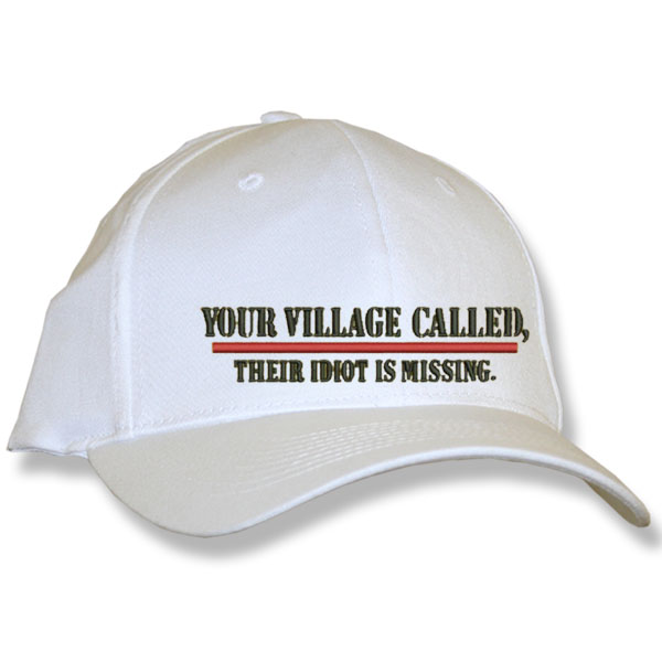 Your Village Called White Twill Baseball Cap