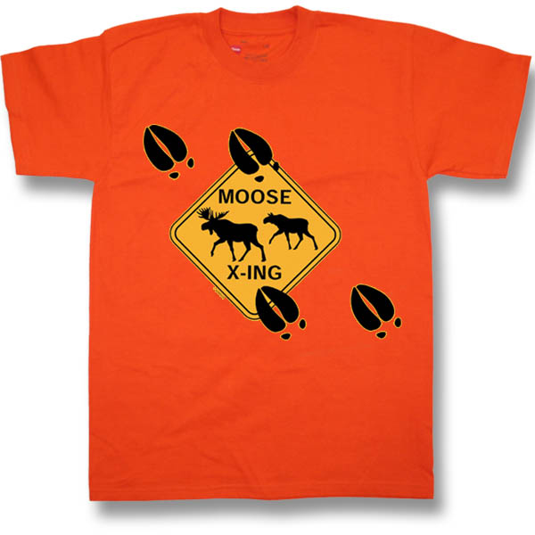 Moose CrossingScreen Print Youth T-Shirt