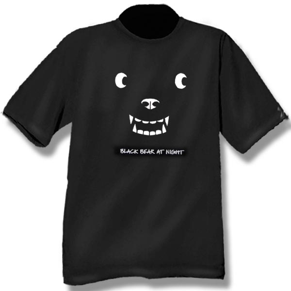 Black Bear At NightScreen Print Youth T-Shirt