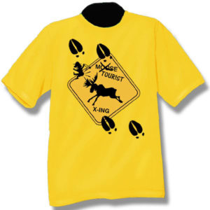 Moose CrossingScreen Print T-Shirt