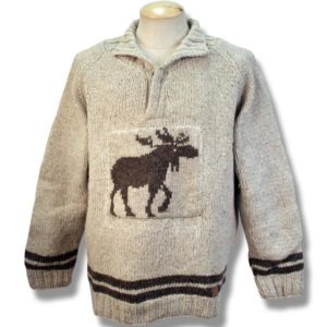 Adult Fleece Lined 1/4 Zip Sweater