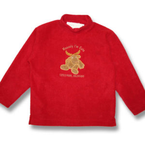 Moosely I'm Cute EmbroideryKids Fleece Sweatshirt