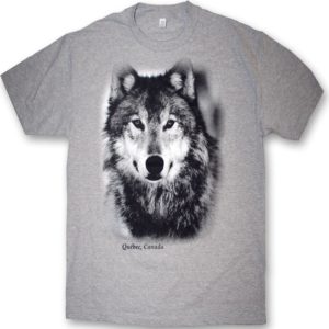 ADULT T-SHIRT WITH WOLF HEAD