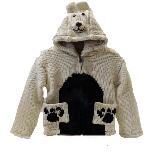 Polar Bear Kids Hooded Jacket