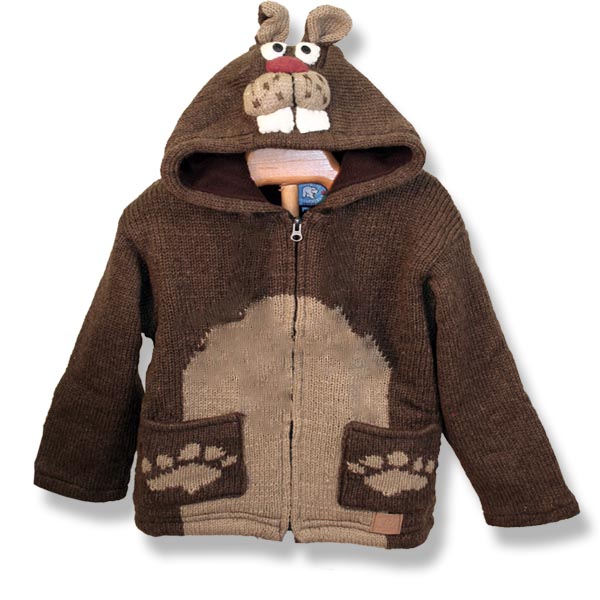 Comic Beaver Kids Hooded Jacket
