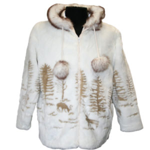 Adult Deer Funfur Hooded Jacket