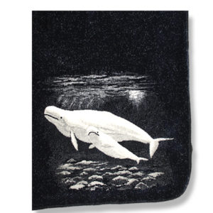 Microfiber blanket with Beluga