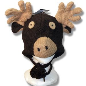 Chocolate moose head Tuque