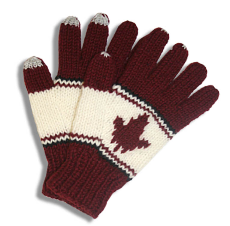 Adult touch screen Gloves with ML app. 100% wool