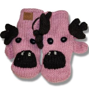 Pink moose Kids Woolen Mittens