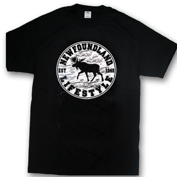 YOUTH T-SHIRT WITH MOOSE LIFESTYLE & TOWN NAME