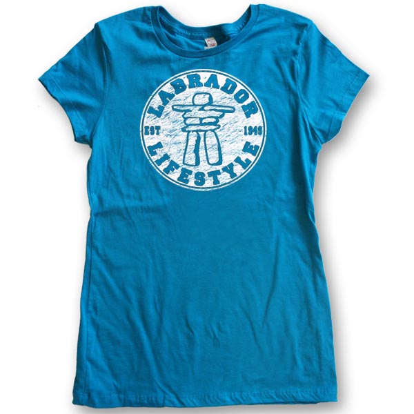 LADIES T-SHIRT  WITH INUKSHUK LIFESTYLE