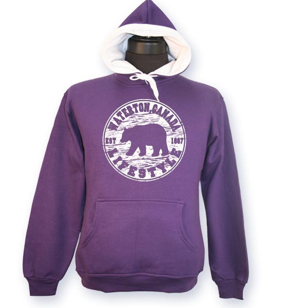 LADIES HOOD WITH BEAR LIFESTYLE & TOWN NAME